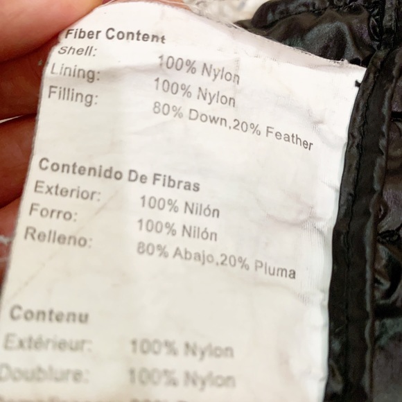 HALIFAX Traders Black Down Jacket M - Picture 4 of 5